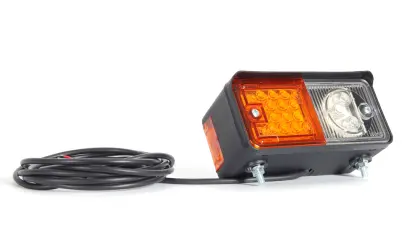 Lampa kierunku przednia zespolona WO7 Ursus MF LED 12/24V prawa wodoodporna z przewodem 15463