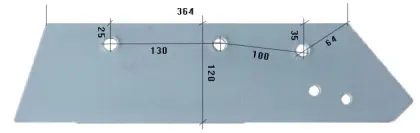 Lemiesz pług Overum 500HB prawy 15621