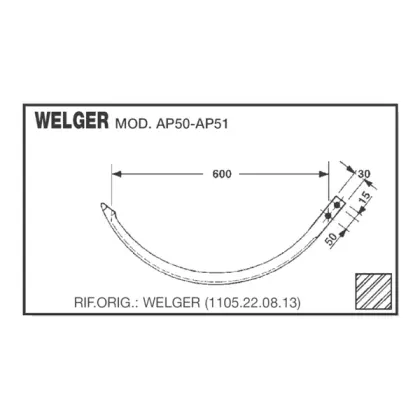 Igła prasy Welger AP50, AP51 16723