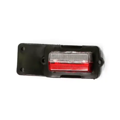 Lampa obrysowa na gumie PO-2 09 żarówkowa biało-czerwona 22081