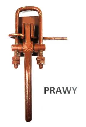 Spinacz burty rozrzutnika przyczepy prawy 221307001 22608