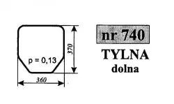 Szyba tylna dolna 6014 Sokółka 23280