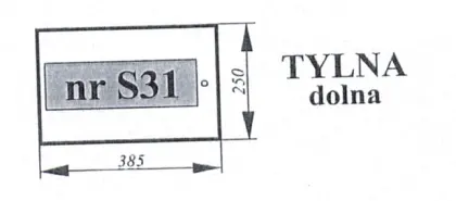 Szyba tylna dolna do Zetor Major 935533 23696