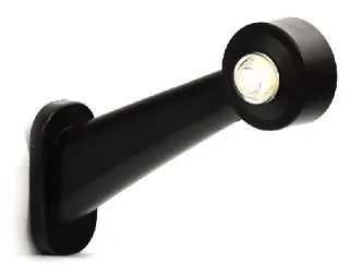 Lampa obrysowa przednio-tylna W21.3 12/24V biało-czerwona LED wodoodporna IP66/68 lewa 24168