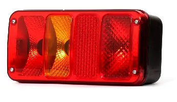 Lampa zespolona tylna lewa 12/24V z odblaskiem i oświetleniem tablicy żarówkowa 24170