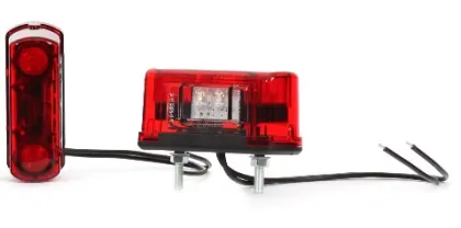 Lampa tylna pozycyjna zespolona z oświetleniem tablicy rejestracyjnej W53 LED 12/24V 24173
