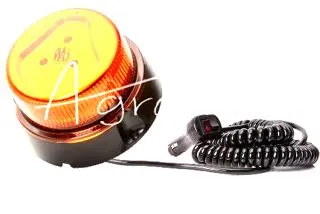 Lampa ostrzegawcza pilot, kogut LED 12/24V uniwersalny wodoodporny z przewodem 3m na magnes 24190