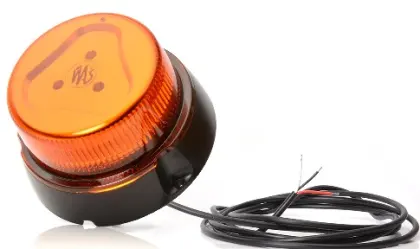 Lampa ostrzegawcza pilot, kogut LED 12/24V uniwersalny wodoodporny z przewodem 3m przykręcany 24246