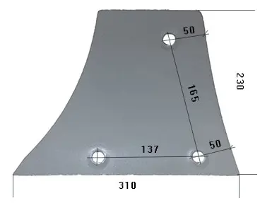 Pierś odkładnicy pługa Niemeyer lewa 25369