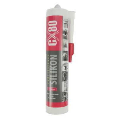 Silikon wysokotemperaturowy kartusz 310ml od -65C do +260C czerwony CX-80 2319