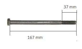 Śruba tylny most do ciągnika Ursus C-385 M12x170 26115