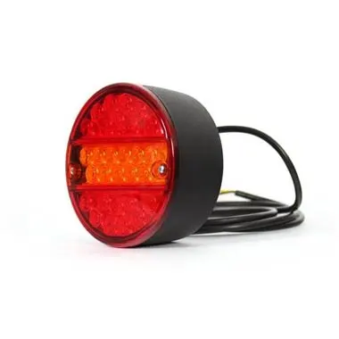 Lampa tylna W19D 232 LED 12/24V szeroka lewa - prawa uniwersalna do Ursus C-330 wodoodporna z przewodem 27094