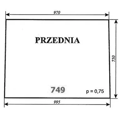 Szyba przednia do Lamborghini 27924