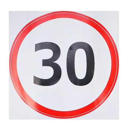 Naklejka ograniczenie prędkości 30 KM/H 28530