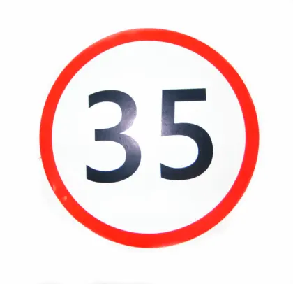 Naklejka ograniczenie prędkości 35 KM/H 28532