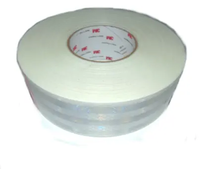 Taśma odblaskowa ciągła szeroka 50mm długa 50m biała 28548
