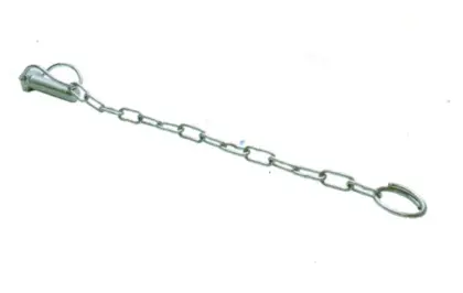 Zatyczka wygięta z łańcuszkiem 19x60mm 28830